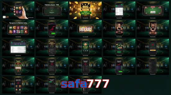 Main screen of Safa777 bet page for PK players